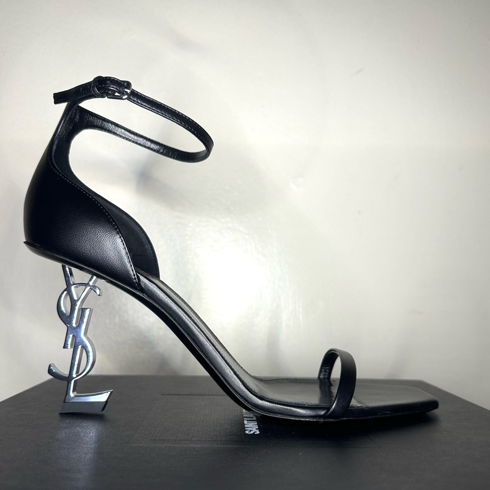 Yves Saint Laurent YSL Women's Opyum Logo High Heel Sandals